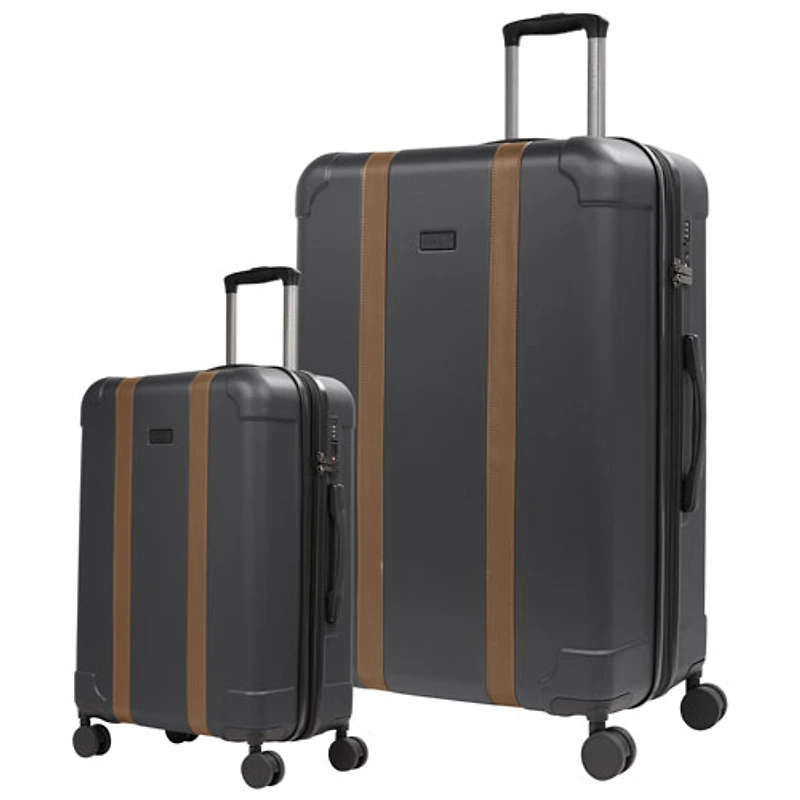 Bugatti Windsor 2-Piece Hard Side Expandable Luggage Set - Charcoal - Only at Best Buy