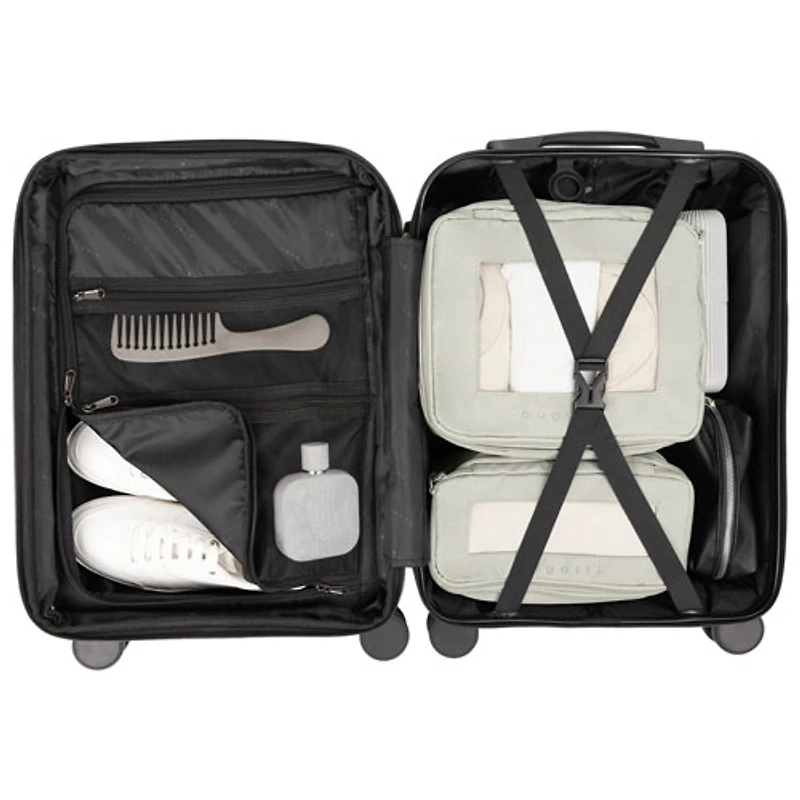 Bugatti Windsor 2-Piece Hard Side Expandable Luggage Set - Charcoal - Only at Best Buy