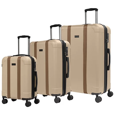 Bugatti Windsor 3-Piece Hard Side Expandable Luggage Set - Cream