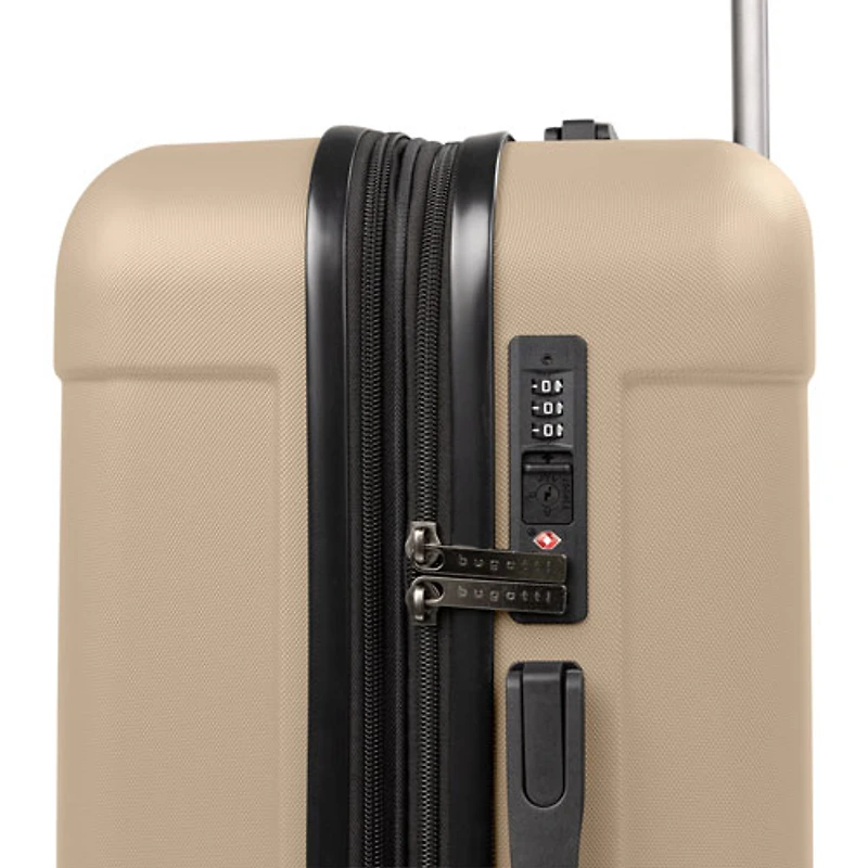 Bugatti Windsor 3-Piece Hard Side Expandable Luggage Set - Cream
