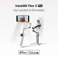 Stabilisateur à cardan pour téléphone intelligent Flow 2 Pro d'Insta360 - Gris