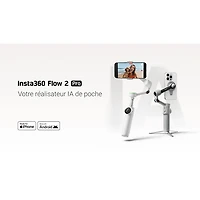 Stabilisateur à cardan pour téléphone intelligent Flow 2 Pro d'Insta360 - Gris