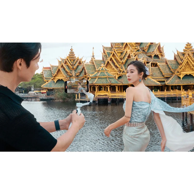 Stabilisateur à cardan pour téléphone intelligent Flow 2 Pro d'Insta360 - Gris