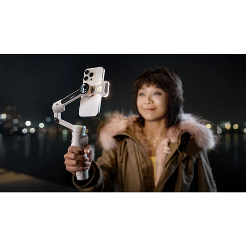 Stabilisateur à cardan pour téléphone intelligent Flow 2 Pro d'Insta360 - Gris