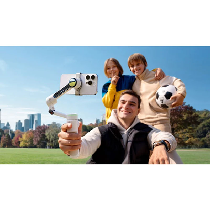 Stabilisateur à cardan pour téléphone intelligent Flow 2 Pro d'Insta360 - Gris