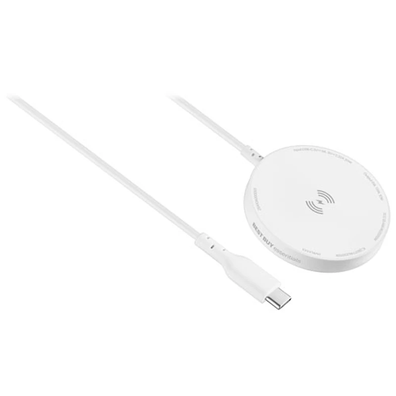 Chargeur sans fil 10 W de Best Buy Essentials (BE-WLESS10WW-C) - Blanc - Exclusivité de Best Buy