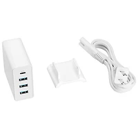 Chargeur mural à 4 ports USB-A/USB-C 47W d'Insignia - Blanc - Exclusivité de Best Buy