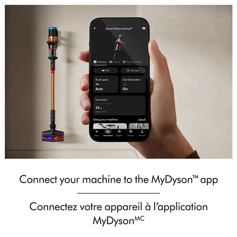Dyson Piston Animal DS60 Cordless Bagless Stick Vacuum - Black/Bright Copper - Exclusive Retail Partner
