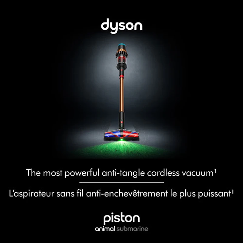 Dyson Piston Animal Submarine DS60 Wet & Dry Cordless Bagless Stick Vacuum - Black/Bright Copper- Exclusive Retail Partner
