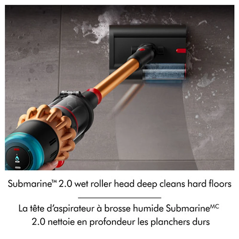 Dyson Piston Animal Submarine DS60 Wet & Dry Cordless Bagless Stick Vacuum - Black/Bright Copper- Exclusive Retail Partner