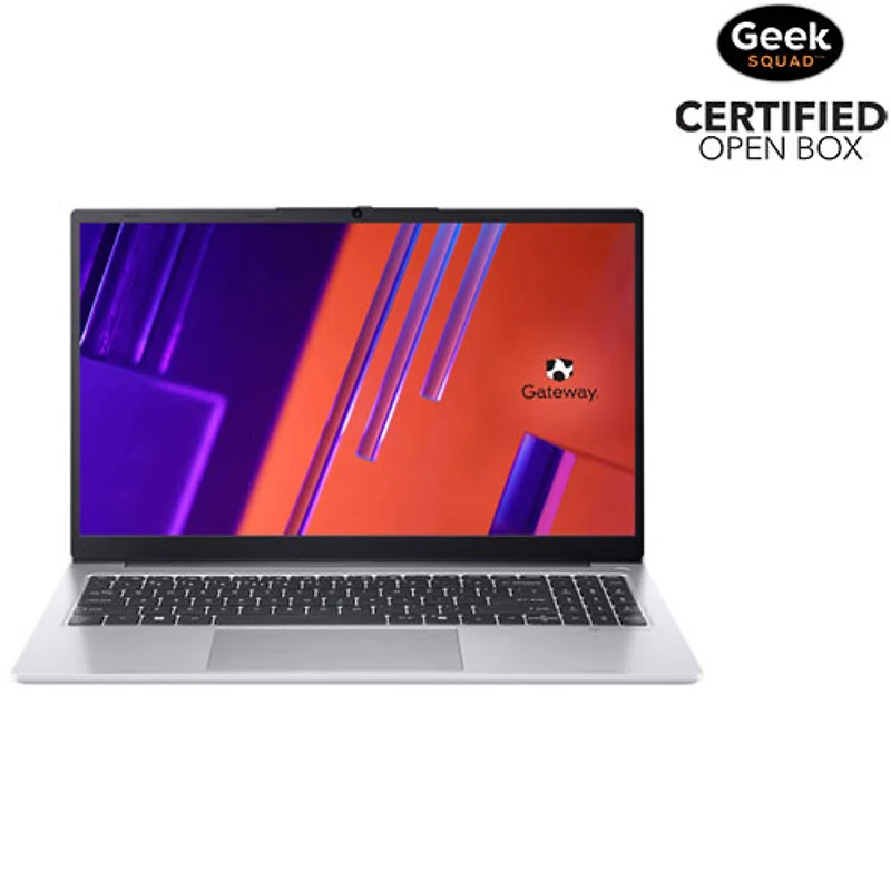 Boîte ouverte - Portable de 15,6 po Gateway d'Acer - Argenté (Ryzen 7 5700U d'AMD/RAM 16 Go/SSD 512 Go/Windows 11 Famille)