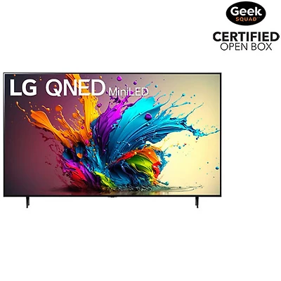Boîte ouverte - Téléviseur intelligent webOS HDR QNED mini-DEL UHD 4K de 86 po de LG (86QNED90TUA) - 2024