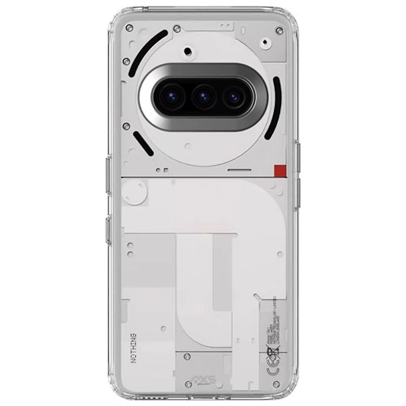 Étui souple ajusté en gel Ultra Clear d'AXS avec protecteur d'écran en verre pour téléphone Phone (3a) de Nothing - Transparent