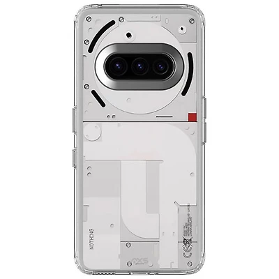 AXS Ultra Clear Gel Fitted Soft Shell Case with Glass Screen Protector for Nothing Phone (3a) - Clear