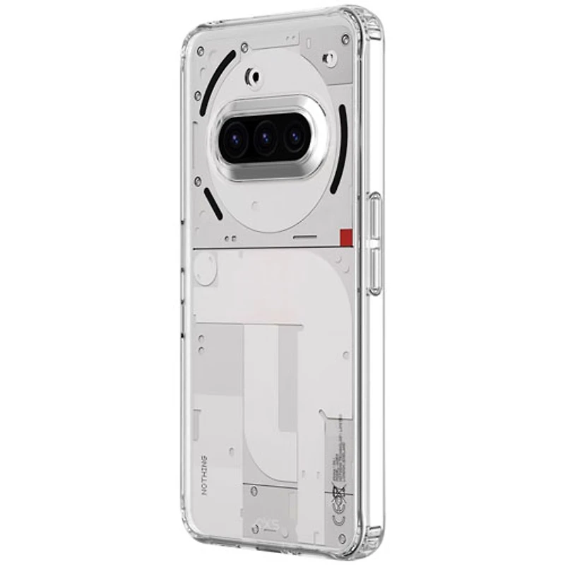 Étui souple ajusté en gel Ultra Clear d'AXS avec protecteur d'écran en verre pour téléphone Phone (3a) de Nothing - Transparent