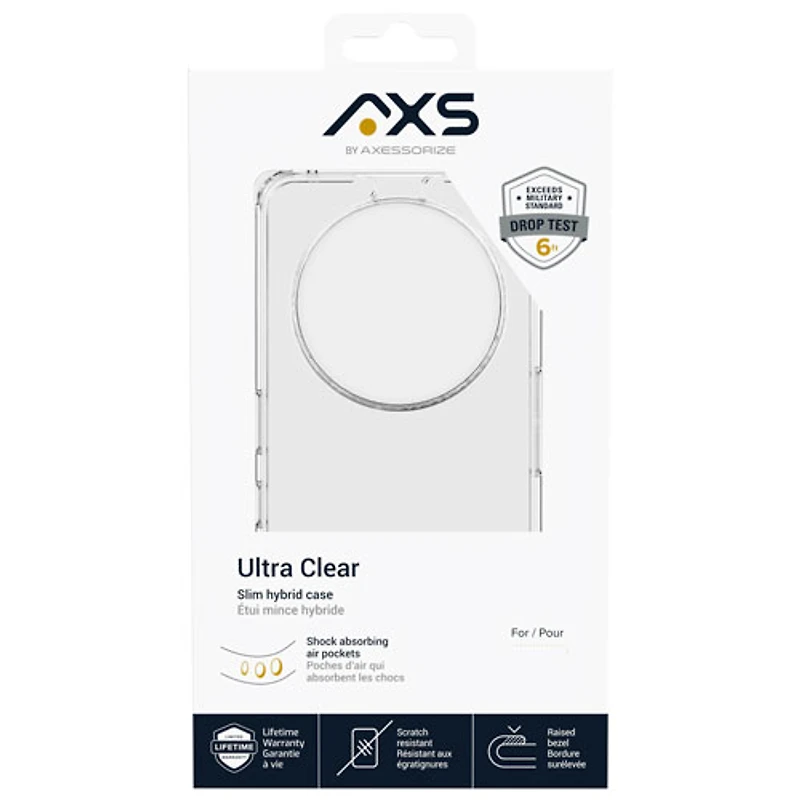 Étui souple ajusté en gel Ultra Clear d'AXS pour téléphone Phone (3a) Pro de Nothing - Transparent