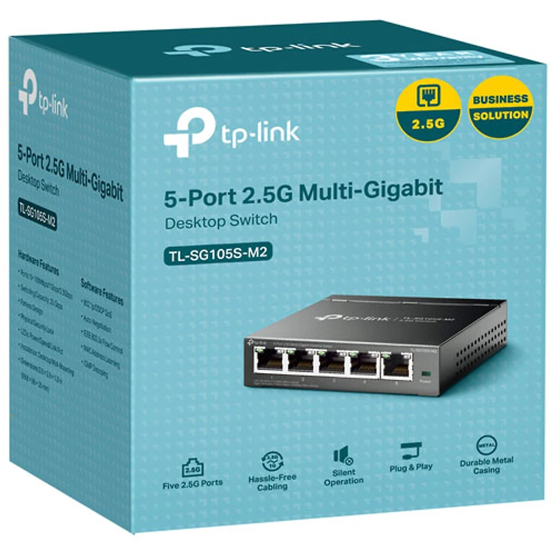 Commutateur à 5 ports 2,5 Gb de TP-Link (TL-SG105S-M2)