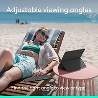 Logitech Flip Folio Keyboard Case for iPad Pro 13" (M4)/Air 13" (M2/M3) - Graphite