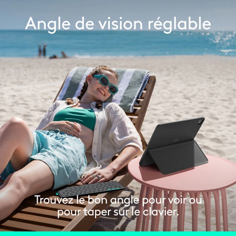 Étui-clavier Flip Folio de Logitech pour iPad Pro de 13 po (M4)/Air de 13 po (M2/M3) - Graphite