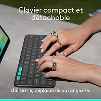 Logitech Flip Folio Keyboard Case for iPad Pro 13" (M4)/Air 13" (M2/M3) - Graphite
