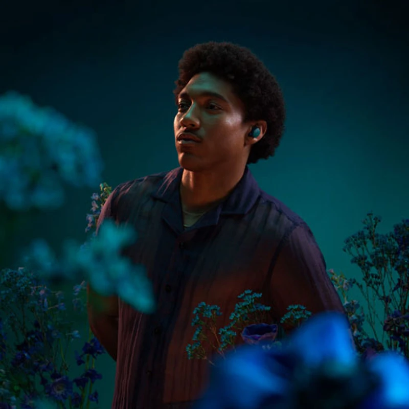 Écouteurs boutons Bluetooth à suppression du bruit QuietComfort de Bose - Bleu crépuscule