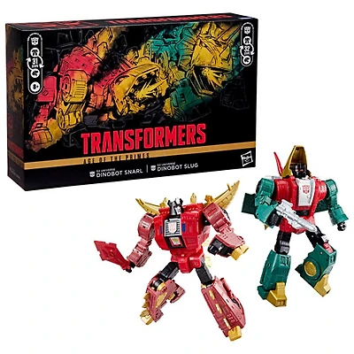 Transformers Age of the Primes - Figurines d'action G2 Universe Dinobot Slug et G2 Universe Dinobot Snarl