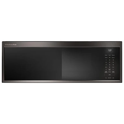 Four à micro-ondes à hotte intégrée de KitchenAid (YKMML550RBE) - 1,1 pi³ - Noir