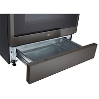 Cuisinière à gaz encastrable de 30 po à 5 brûleurs et à four à convection véritable de 6,3 pi³ de LG (LSGL6335Z) - Inox noir