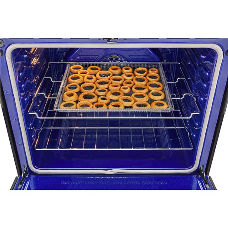 Cuisinière à gaz encastrable de 30 po à 5 brûleurs et à four à convection véritable de 6,3 pi³ de LG (LSGL6335Z) - Inox noir