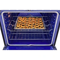 Cuisinière à gaz encastrable de 30 po à 5 brûleurs et à four à convection véritable de 6,3 pi³ de LG (LSGL6335Z) - Inox noir