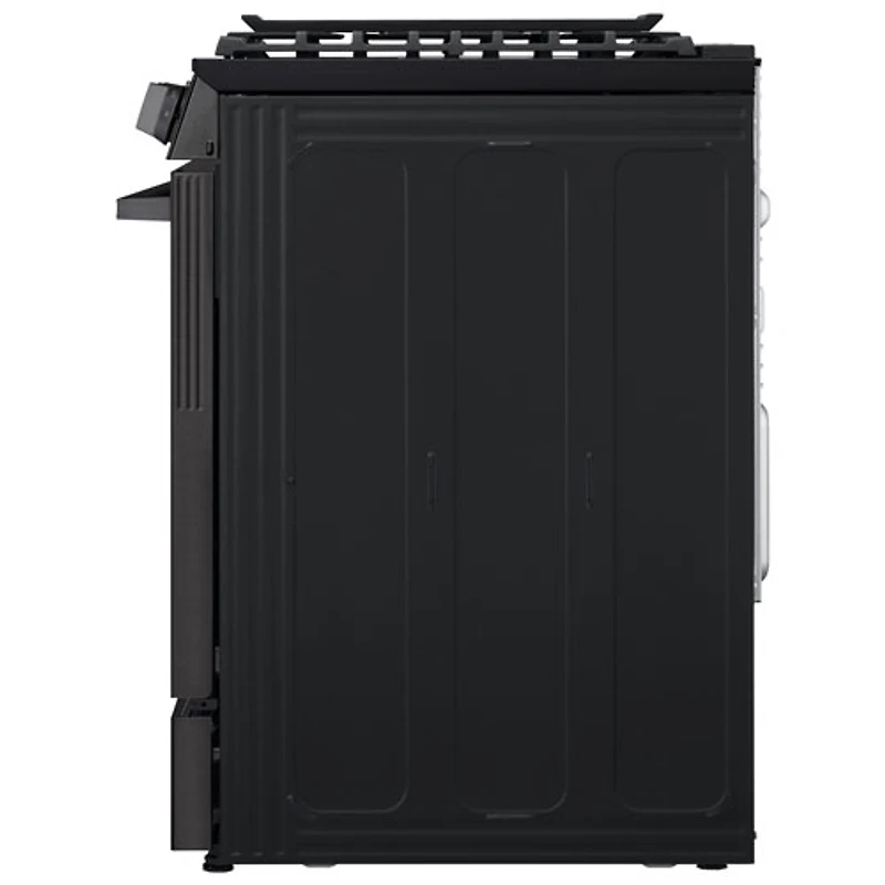 Cuisinière à gaz encastrable de 30 po à 5 brûleurs et à four à convection véritable de 6,3 pi³ de LG (LSGL6335Z) - Inox noir