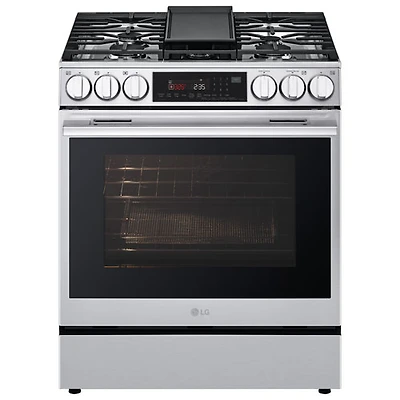 LG 30" 6.3 Cu. Ft. True Convection 5-Burner Slide-In Gas Range (LSGL6335X) - Stainless Steel