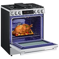 LG 30" 6.3 Cu. Ft. True Convection 5-Burner Slide-In Gas Range (LSGL6335X) - Stainless Steel