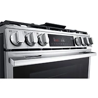 LG 30" 6.3 Cu. Ft. True Convection 5-Burner Slide-In Gas Range (LSGL6335X) - Stainless Steel