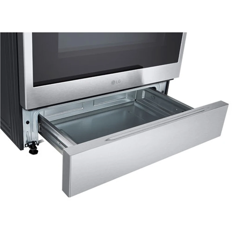 Cuisinière à gaz encastrable de 30 po à 5 brûleurs et à four à convection véritable de 6,3 pi³ de LG (LSGL6335X) - Acier inoxydable