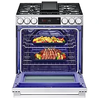 LG 30" 6.3 Cu. Ft. True Convection 5-Burner Slide-In Gas Range (LSGL6335X) - Stainless Steel