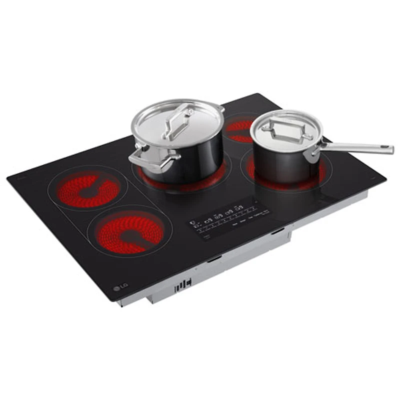 LG ThinQ 30" 5-Element Electric Cooktop (CBEW3017BE) - Black Ceramic