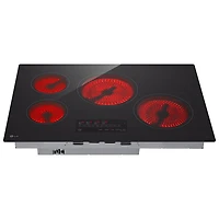 Surface de cuisson électrique de 30 po à 4 éléments ThinQ de LG (CBEW3013BE) - Céramique noire