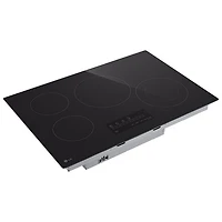 Surface de cuisson électrique de 30 po à 4 éléments ThinQ de LG (CBEW3013BE) - Céramique noire