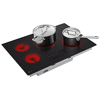 Surface de cuisson électrique de 30 po à 4 éléments ThinQ de LG (CBEW3013BE) - Céramique noire