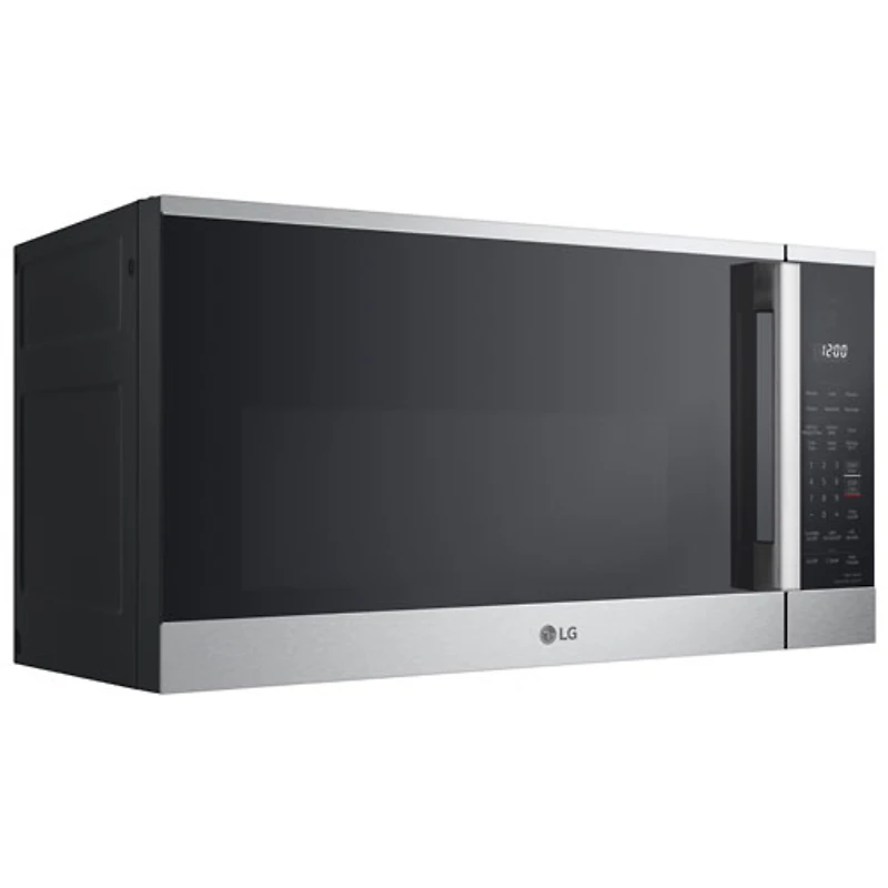 Four à micro-ondes à hotte intégrée ThinQ de LG - 1,8 pi³ - Inox
