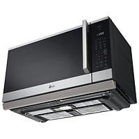 Four à micro-ondes à hotte intégrée ThinQ de LG - 2,1 pi³ - Inox