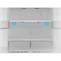 Réfrigérateur à deux portes de 18,4 pi³ 30 po avec distributeur de glaçons de Midea (MRF18B4AST) - Inox