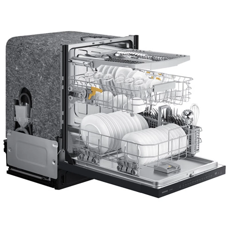 Samsung 24" 46dB Built-In Dishwasher with Third Rack (DW80CG5450MTAA) - Matte Black Steel