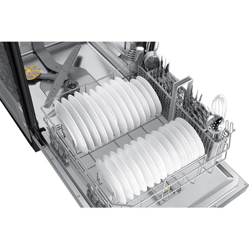 Lave-vaisselle encastrable 24 po 46 dB avec troisième panier de Samsung (DW80CG5450SRAA) - Inox