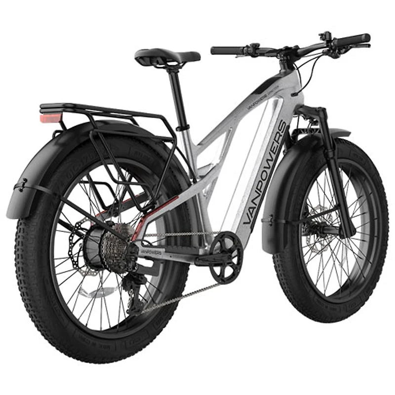 Vélo électrique à gros pneus et à cadre bas Grand Teton Pro de Vanpowers (moteur 750 W/autonomie 149 km/vitesse maximale 32 km/h