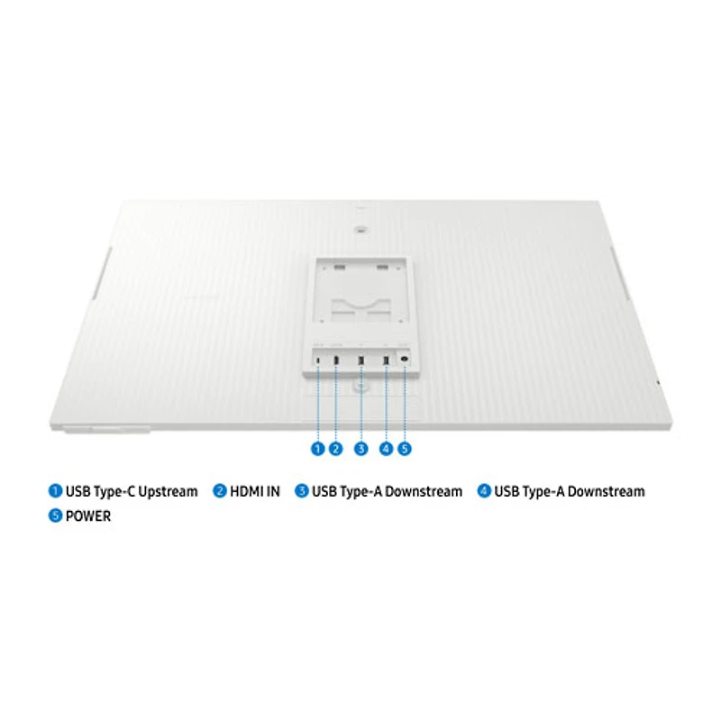Moniteur intelligent DEL VA UHD 4K 60 Hz de 32 po M8 de Samsung avec temps de réponse de 4 ms gris à gris (LS32FM801UNXZA) - Blanc chaud