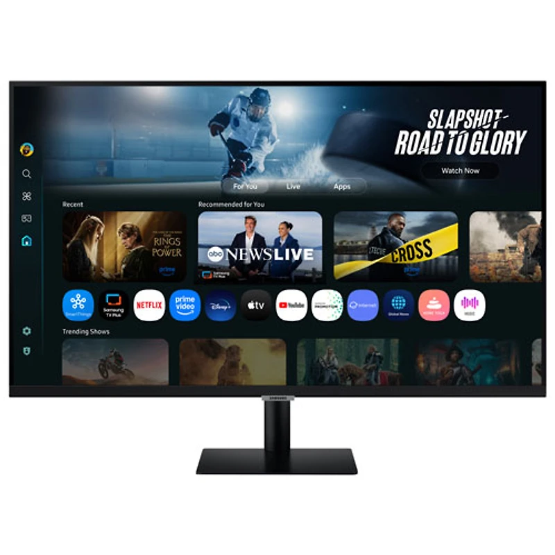 Moniteur de jeu intelligent DEL VA UHD 4K gris à gris 4 ms 60 Hz 43 po M7 de Samsung (LS43FM702UNXZA) - Noir