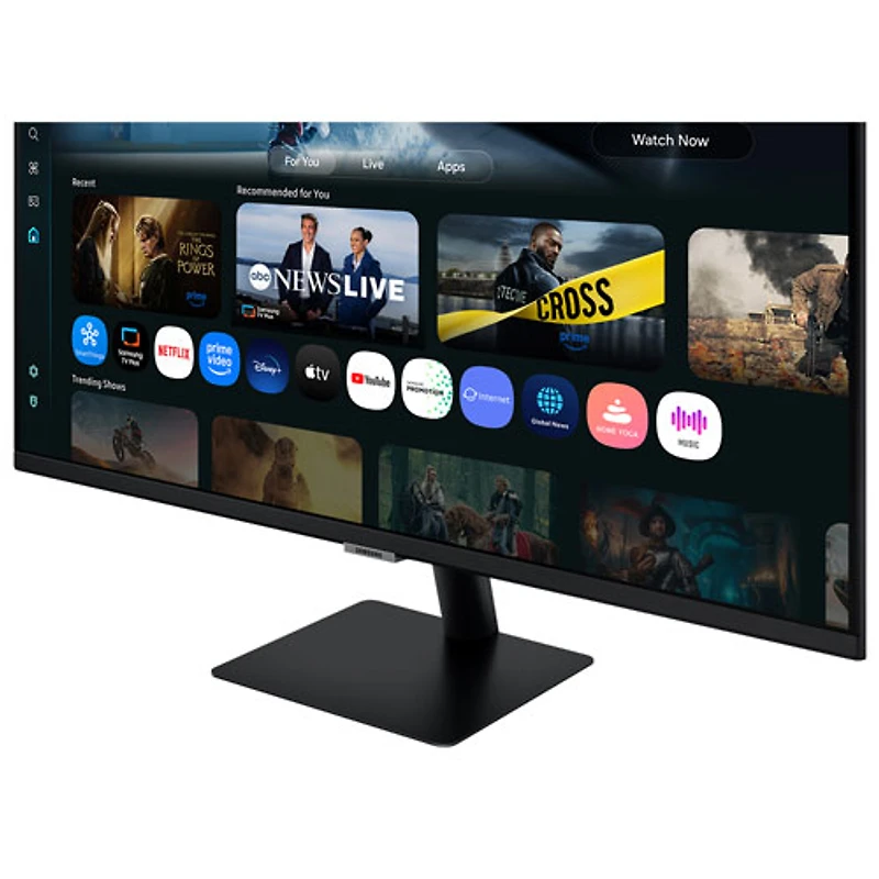 Moniteur de jeu intelligent DEL VA UHD 4K gris à gris 4 ms 60 Hz 43 po M7 de Samsung (LS43FM702UNXZA) - Noir