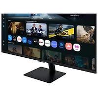 Moniteur de jeu intelligent DEL VA UHD 4K gris à gris 4 ms 60 Hz 43 po M7 de Samsung (LS43FM702UNXZA) - Noir